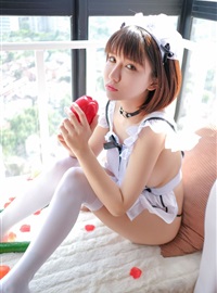 Maid outfit uniform temptation proud jiao meng Ming yan as a person tomato cucumber welfare picture(14)